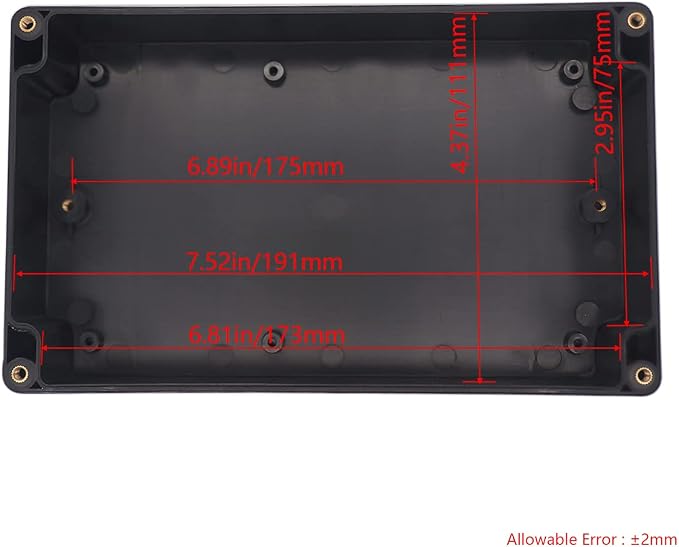 Project Box IP65 Waterproof Junction Box ABS Plastic Black Electrical Boxes DIY - Image 3