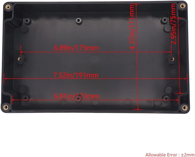 Project Box ABS Black Electrical Boxes IP65 Outdoor Waterproof Box Electronic - Image 4