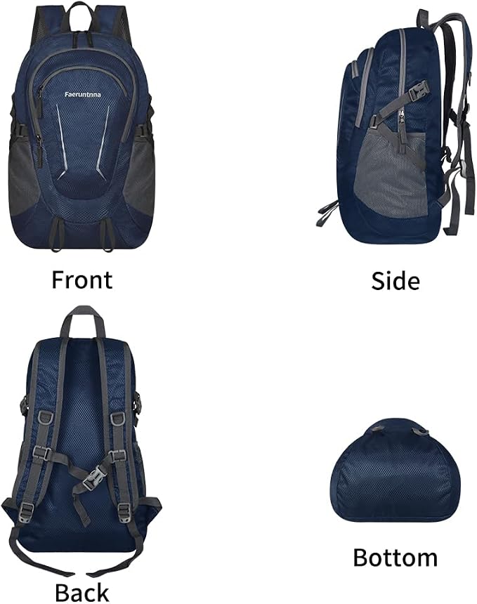 30L Large capacity Lightweight Packable Foldable Backpack，women and men Hiking - Image 5