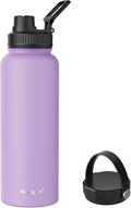 Navigate 40 oz Stainless Steel Insulated Water Bottle, Double Walled Leak Proof by Navigate