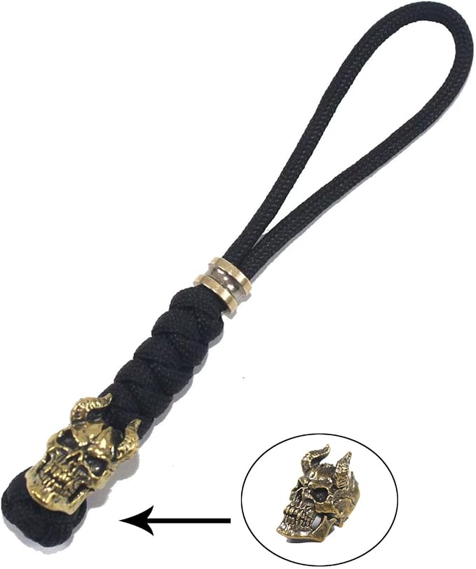 Knife Lanyards with Brass Beads, Paracord Lanyard, Tactical Lanyard - Image 4
