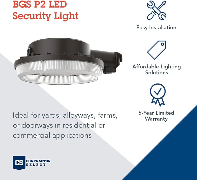 Lithonia Lighting BarnGuard LED Barn Light, Dusk to Dawn Outdoor Lighting - Image 2