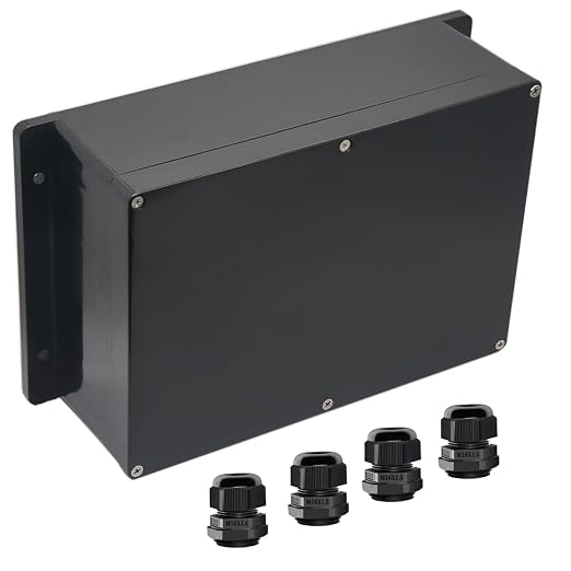 Junction Box IP65 Waterproof ABS Plastic Electrical Project Case Power Junction by Otdorpatio
