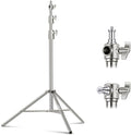 NEEWER 9.2ft/2.8m Stainless Steel Light Stand, Spring Cushioned Heavy Duty by Neewer