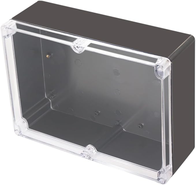 Project Box IP65 Waterproof Junction Box ABS Plastic Black Electrical Boxes DIY by Otdorpatio