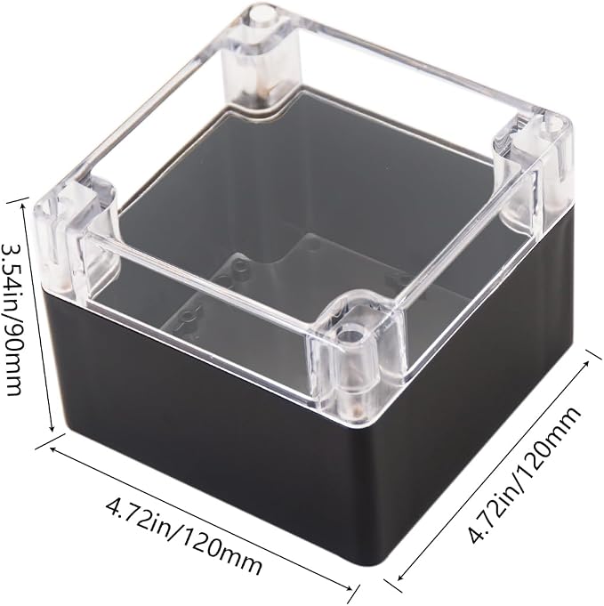 Project Box IP65 Waterproof Junction Box ABS Plastic Black Electrical Boxes DIY - Image 2