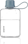 Portable Flat Water Bottle, BPA Free Reusable Tritan Plastic Travel Water by ALLKELR
