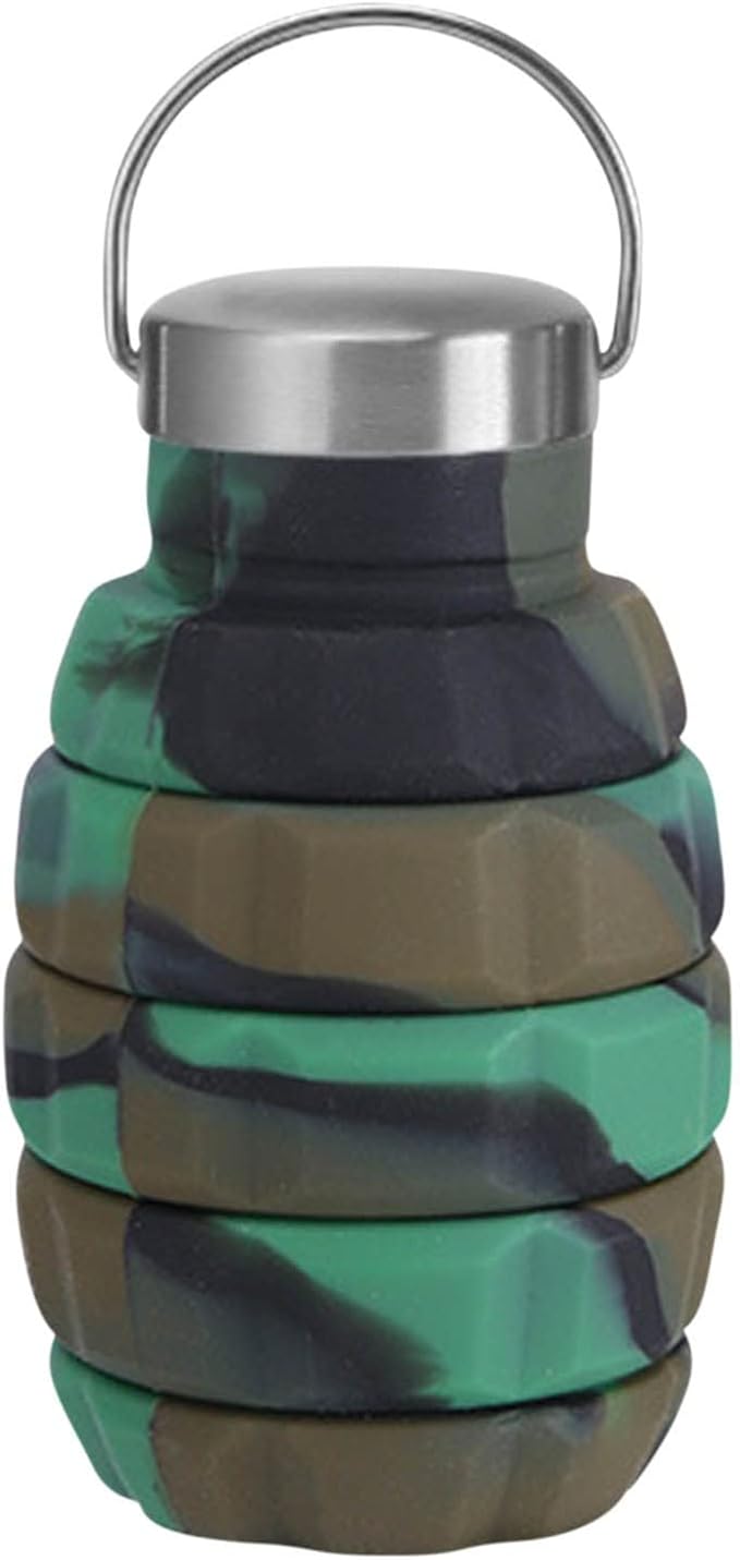 500ml Collapsible Water Bottles Silicone Motivational Bottle - Image 3
