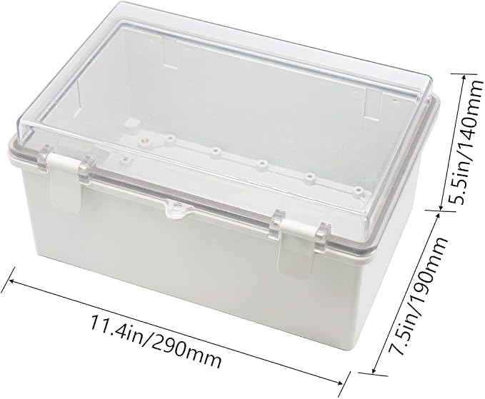 Zulkit Junction Box ABS Plastic Dustproof Waterproof IP65 Electrical Boxes - Image 2