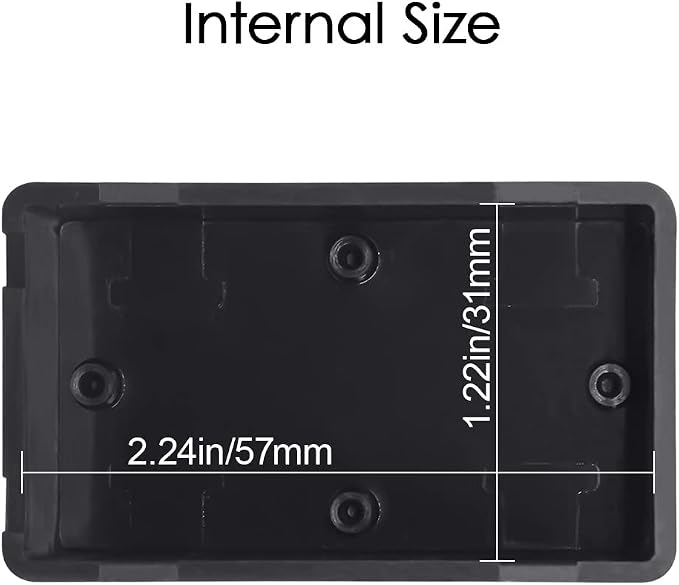 LeMotech 5Pcs ABS Plastic Electrical Project Case Power Junction Box, Project - Image 3