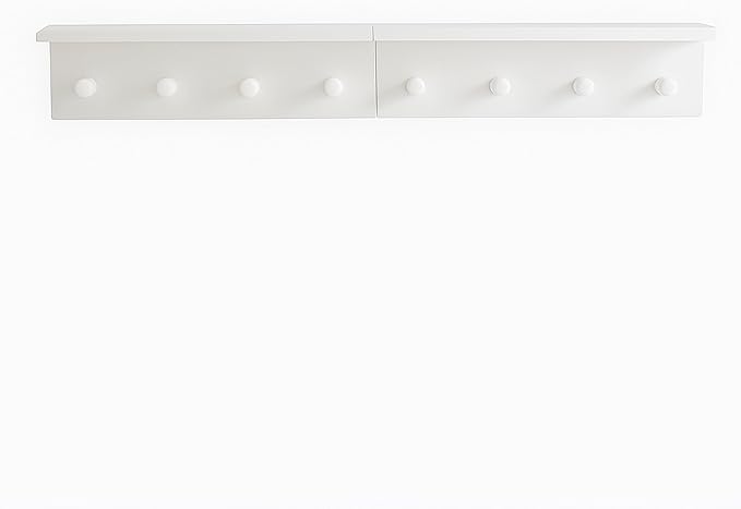 Entrance Coat Rack ，Coat Hooks, Wall-Mounted Wooden Hook Rack, Wall-Mounted - Image 2