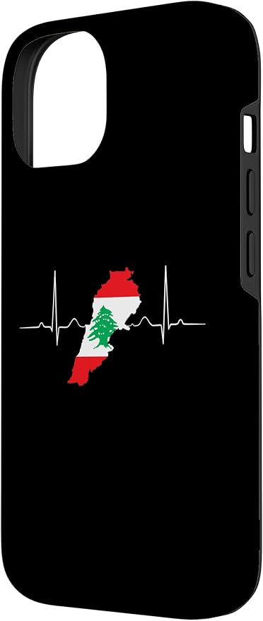 Lebanon Heart Lebanese Heartbeat Vintage Lebanon Map Case - Image 2