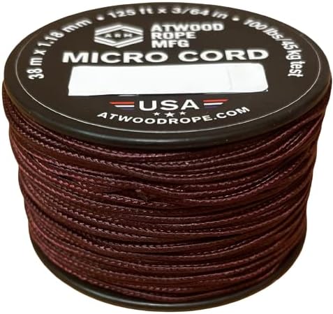 Atwood Rope MFG Micro Utility Cord 1.18mm X 125ft Reusable Spool | Tactical by AtwoodRopeMFG
