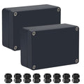 Junction Box IP65 Waterproof ABS Plastic Electrical Project Case Power Junction by Otdorpatio