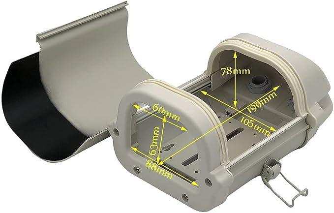 OwlCat 6inch Security CCTV Camera Housing Case Clear Glass Without Lens Cutout - Image 5