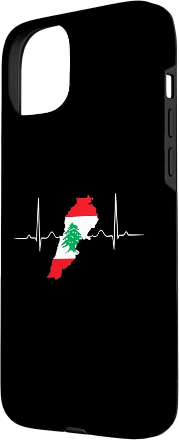 Lebanon Heart Lebanese Heartbeat Vintage Lebanon Map Case - Image 2