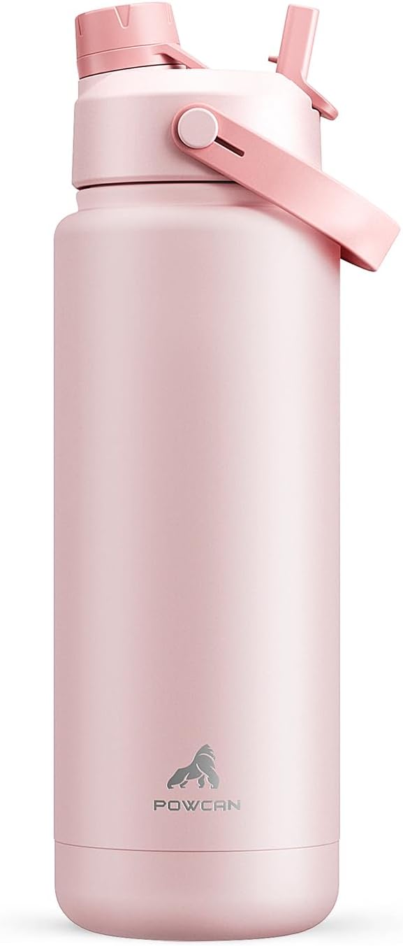 POWCAN 32 oz Insulated Water Bottle by POWCAN
