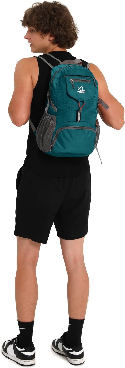 WATERFLY Small Lightweight Packable Backpack: 20l Ultra Light Foldable Travel - Image 6