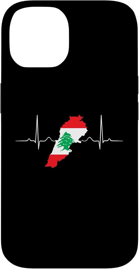 Lebanon Heart Lebanese Heartbeat Vintage Lebanon Map Case by Unknown