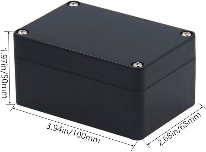 2pcs Project Box ABS Black Electrical Boxes IP65 Outdoor Waterproof Box - Image 3