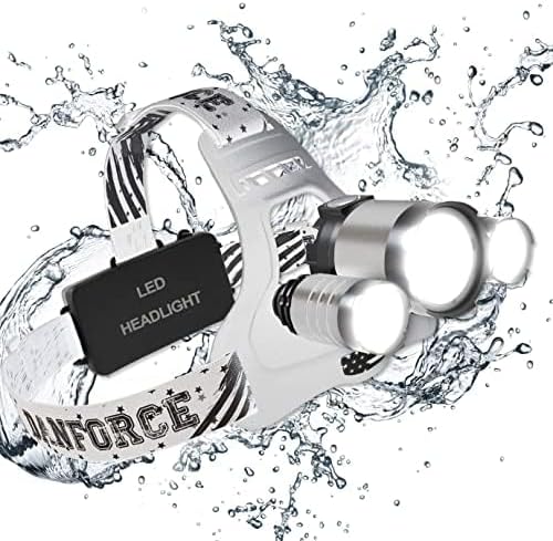 DanForce Headlamp. USB Rechargeable LED Head Lamp. Ultra Bright LUMINUS 1080 by DanForce