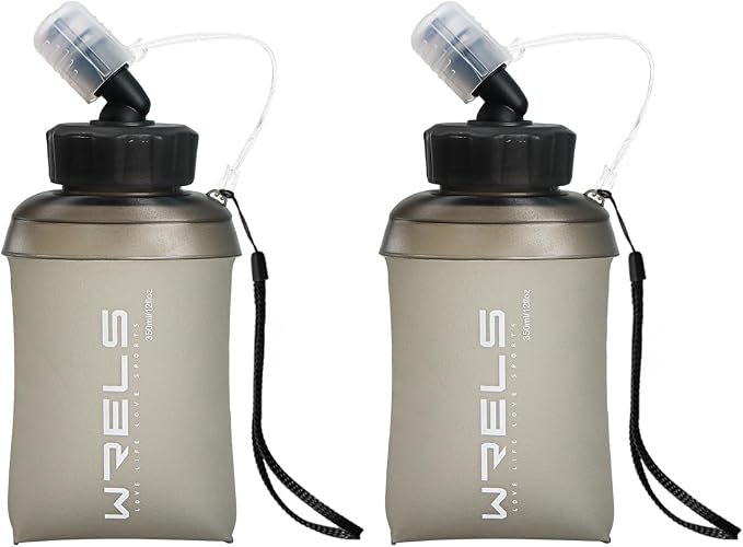 WRELS 350ml/500ml TPU Soft Water Bottles BPA Free Collapsible Soft Flask by WRELS
