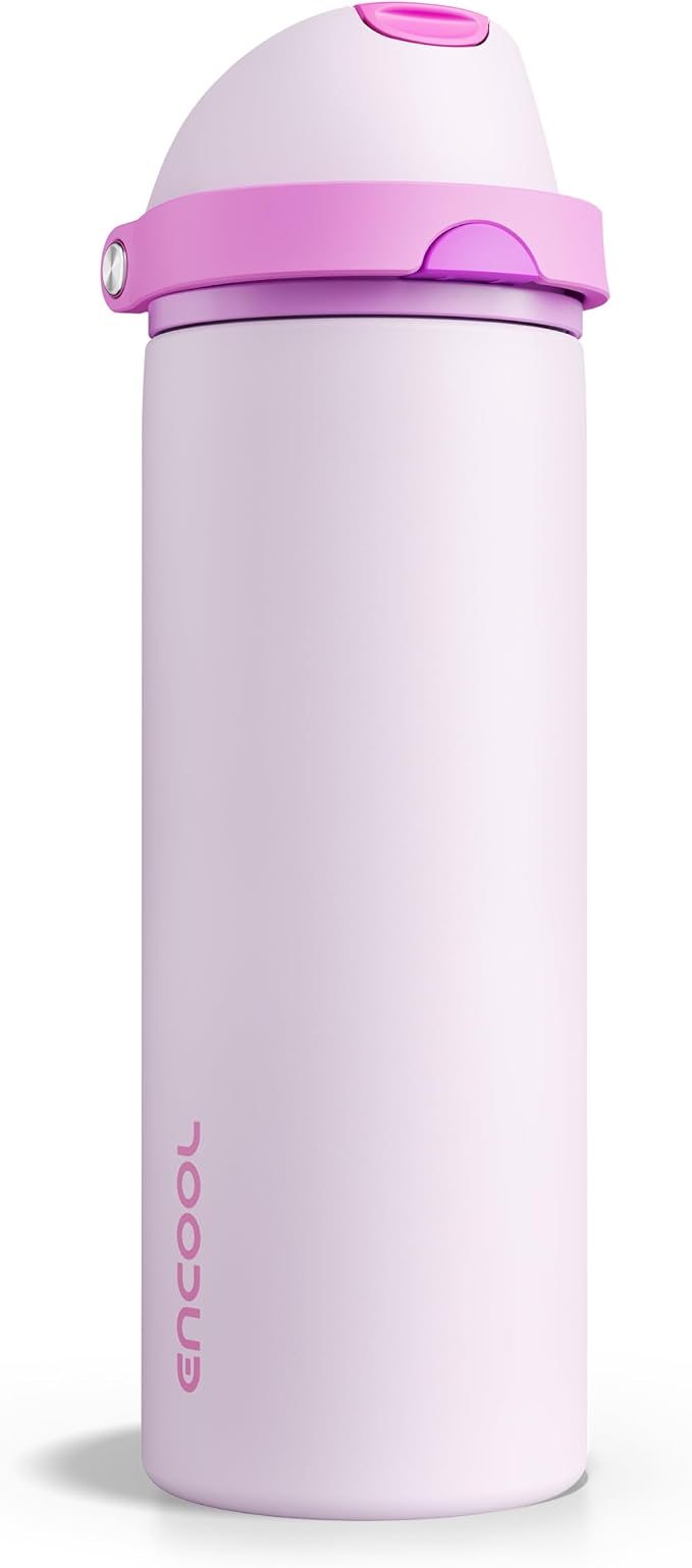 Insulated Water Bottle with Straw by ENCOOL