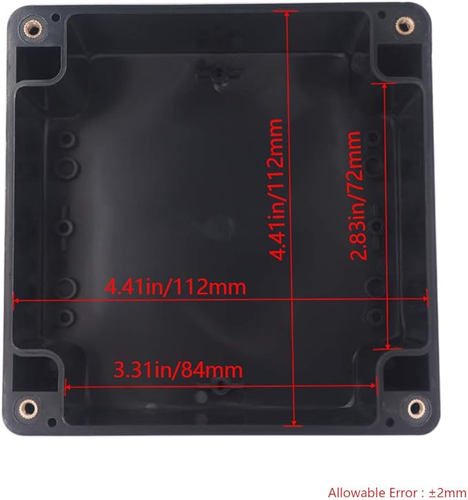 Project Box ABS Black Electrical Boxes IP65 Outdoor Waterproof Box Electronic - Image 3