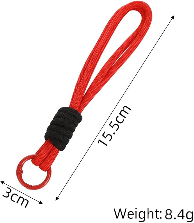 8/13/18/20/30 Pack Paracord Keychain Rope Bag Charms Colorful Braided Charms - Image 2