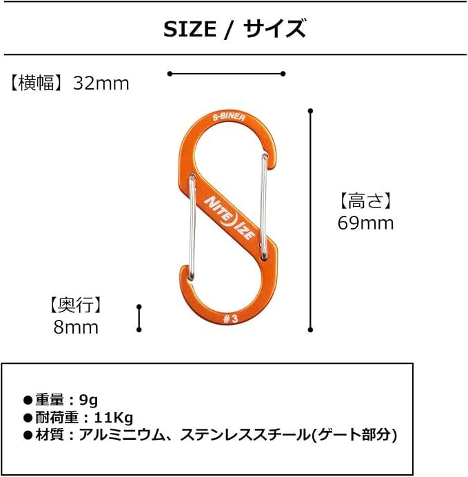 Nite IZE S-Biner Dual Carabiner Aluminum - Image 4