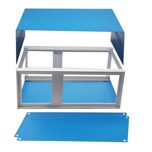 Zulkit Junction Box Blue Metal Project Box DIY Electric Enclosure Case - Image 7