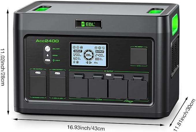 EBL 2400W Portable Power Station - Image 9