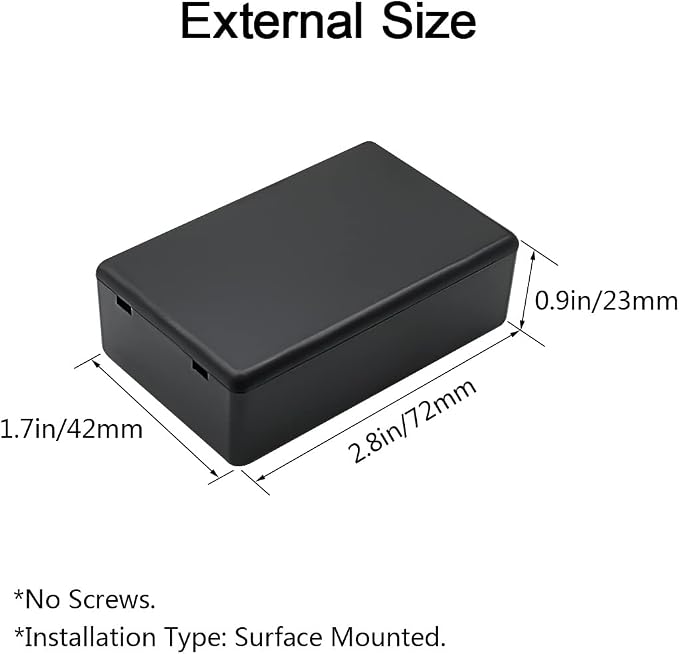 LeMotech Project Box 10 Pieces ABS Plastic Electrical Project Case Small - Image 2