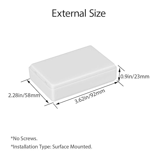 LeMotech Project Box 5 Pieces ABS Plastic Electrical Project Case Small - Image 3