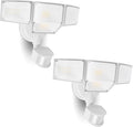LUTEC 80W 9000LM LED Security Lights Motion Sensor Outdoor Lights, 4 Head LED by LUTEC