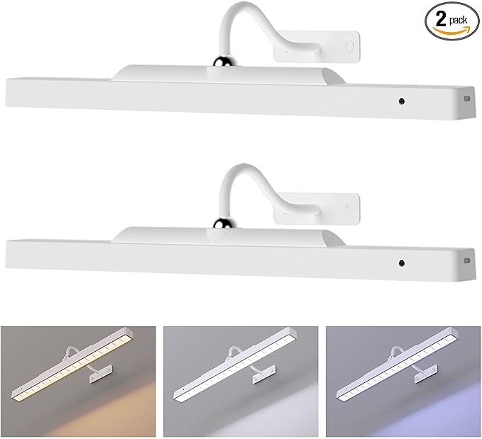 Cordless White Picture Lights for Wall Artworks by Craftersmark