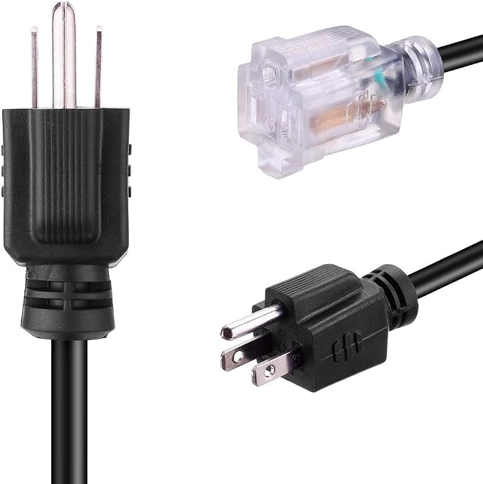 Miady Short Power Extension Cord Outlet Saver, Female Plug - Image 3