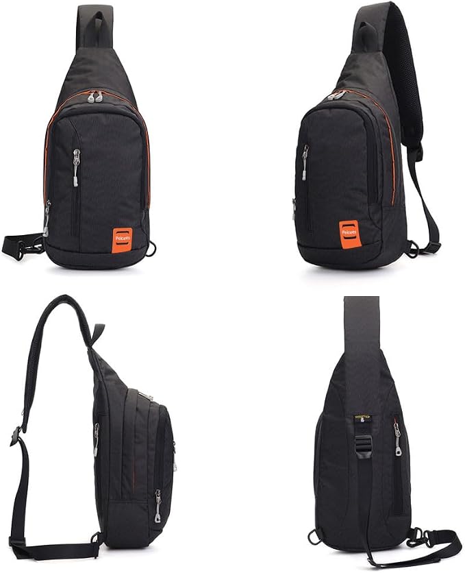 Peicees Small Sling Backpack Waterproof Unisex Shoulder Bag Chest Crossbody - Image 5