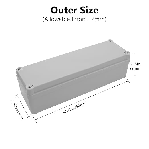 LeMotech IP67 Waterproof Junction Box ABS Plastic Project Box Dustproof - Image 2
