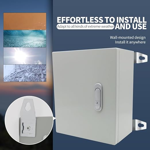 Steel Electrical Junction Box, 12 * 10 * 6 in Waterproof & Dustproof Electrical - Image 4