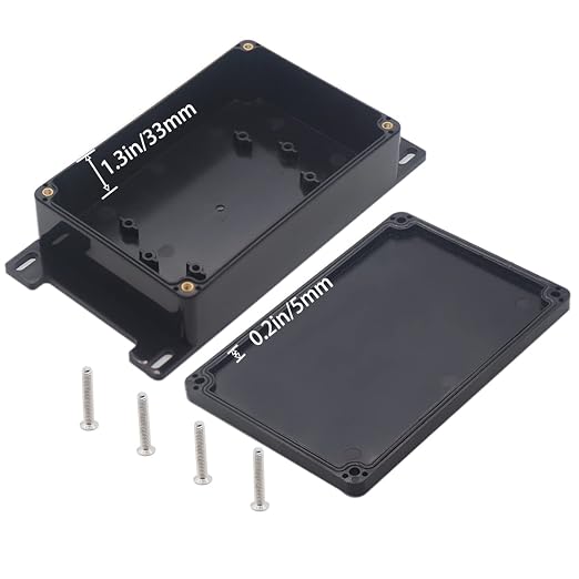 Watertight Junction Box, IP67 Waterproof Project Box Durable ABS Plastic - Image 4