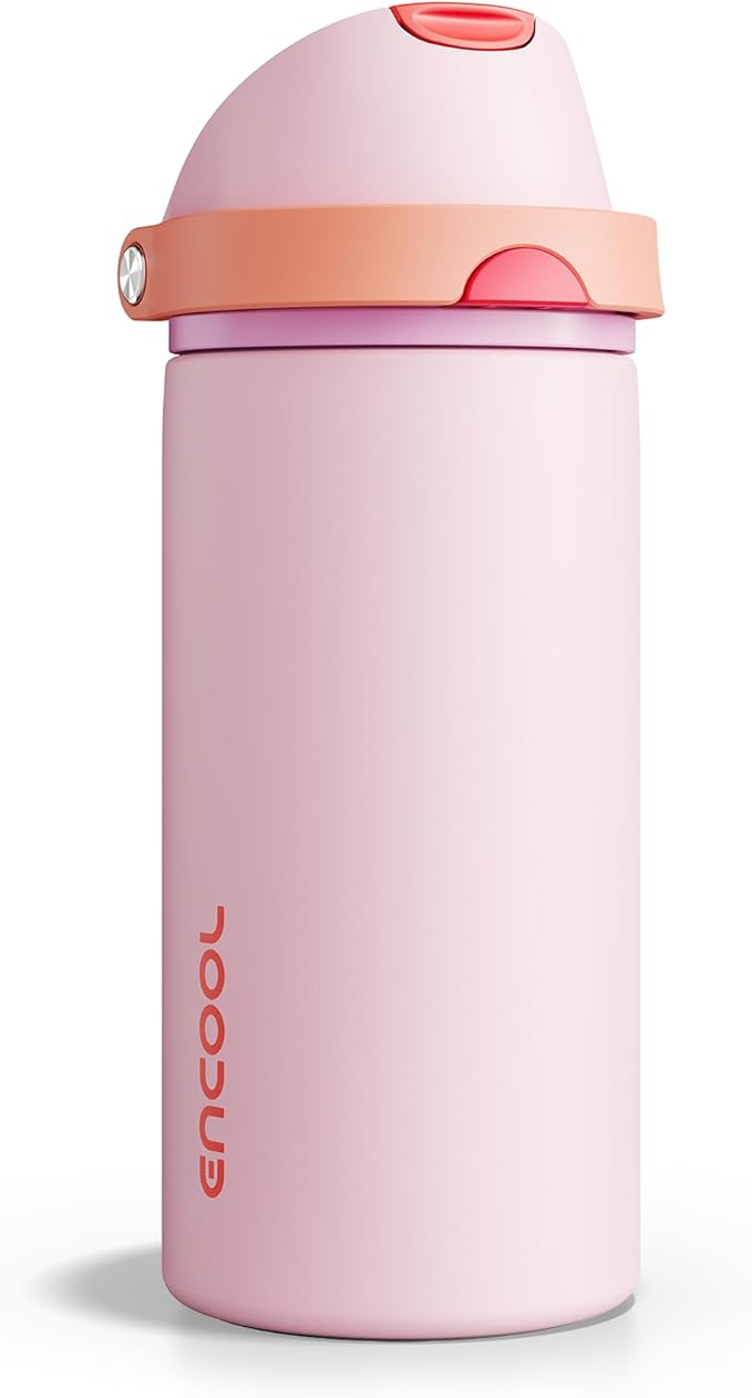 Insulated Water Bottle with Straw by ENCOOL