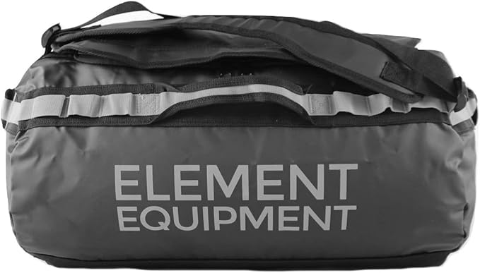 Element Equipment Trailhead Duffel Bag Shoulder Straps Waterproof Black/Grey - Image 2