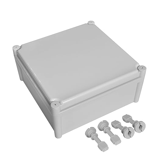 LeMotech Waterproof Dustproof IP67 Junction Box DIY Case Enclosure Gray 11 x 11 by LeMotech