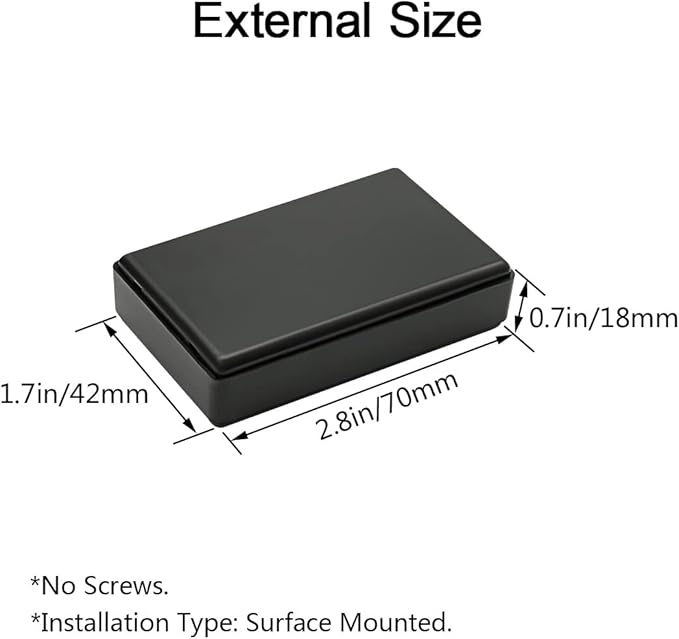 LeMotech Project Box, 5 Pieces ABS Electrical Box Small Junction Box - Image 2