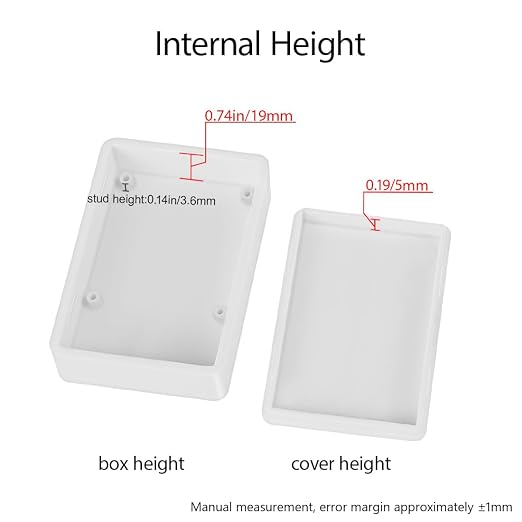 LeMotech Project Box 5 Pieces ABS Plastic Electrical Project Case Small - Image 4