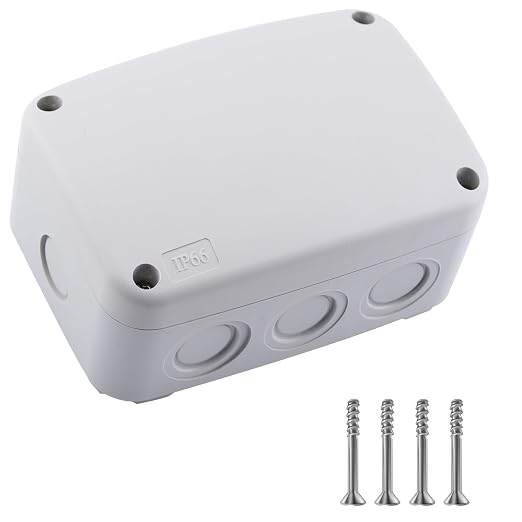 Outdoor White Junction Box, Nineleaf IP66 Waterproof Electrical Project Boxes by NineLeaf