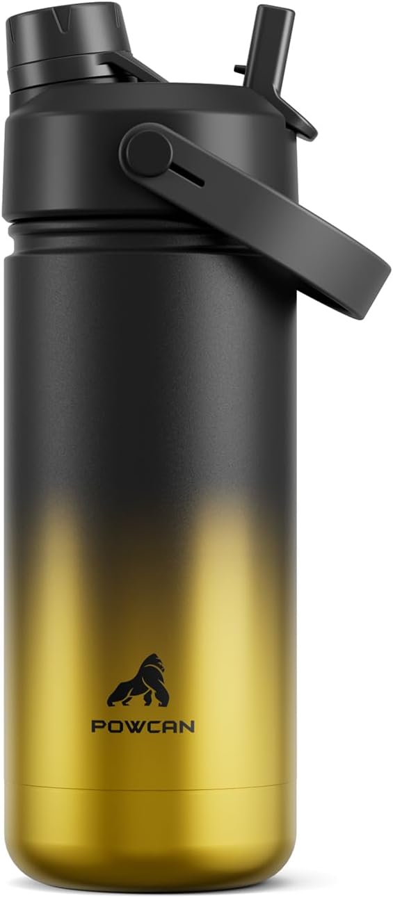 POWCAN 18 oz Insulated Water Bottle by POWCAN