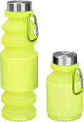 Nefeeko Collapsible Water Bottle, Reuseable BPA Free Silicone Foldable Water by Nefeeko