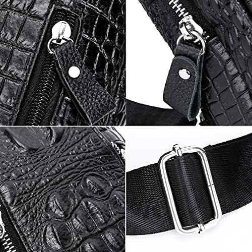 Hebetag Crocodile Genuine Leather Sling Bag Backpack - Image 3